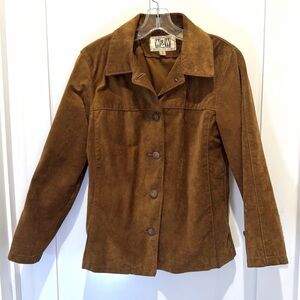 Women's Vintage Washable Suede Jacket- SZ S- In Great Condition!